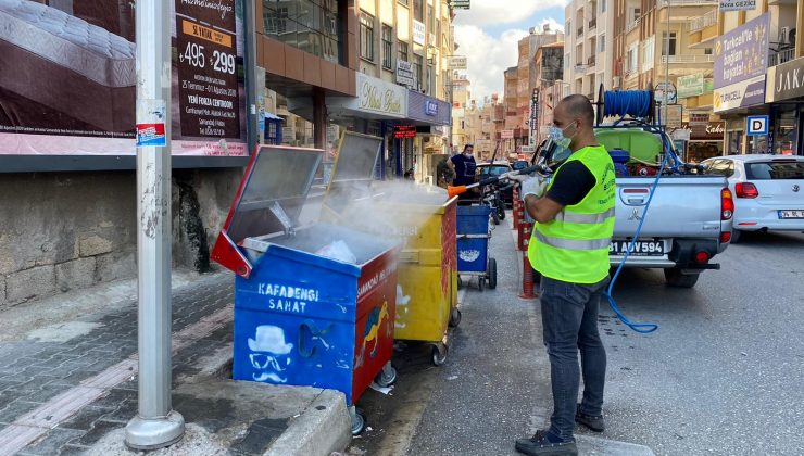 SAMANDAĞ GENELİNDE DEZENFEKTE ÇALIŞMALARI SÜRDÜRÜLÜYOR