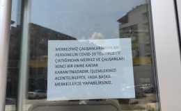 Samandağ'da PTT şubesi karantinaya alındı