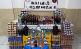 Hatay’da 241 litre kaçak içki ele geçirildi