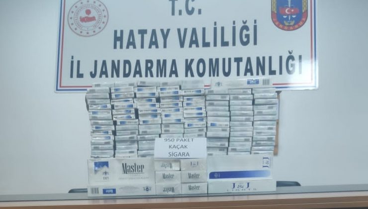 Antakya’da 950 paket kaçak sigara ele geçirildi