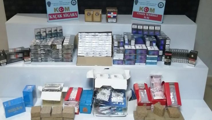 Hatay’da kaçak tütün ve içki operasyonu