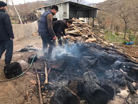 Yayla evinde yangın çıktı