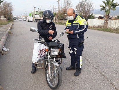 Payas'ta motosiklet uygulaması