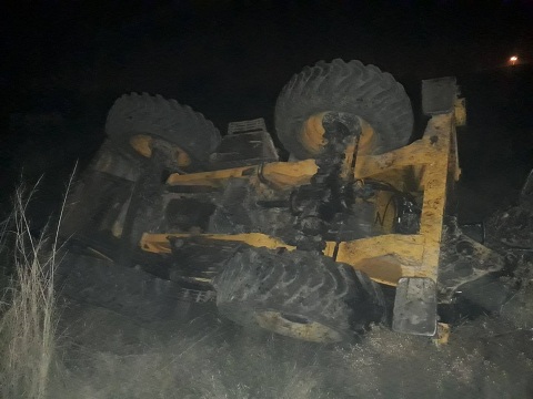 Hatay’da yük treni iş makinasına çarptı: 1 yaralı