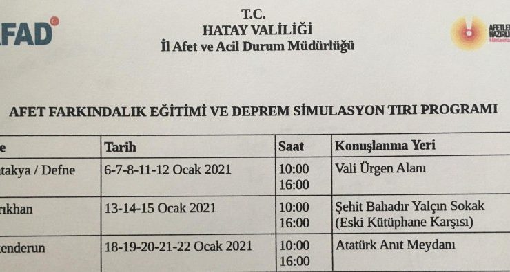 AFAD TIR'ı Hatay'da