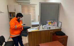 SAMANDAĞ’DA DEZENFEKTE ÇALIŞMALARI ARALIKSIZ SÜRÜYOR