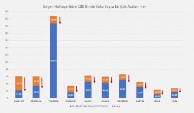 Sağlık Bakanı Koca, bir haftada vaka sayısı azalan illeri açıkladı