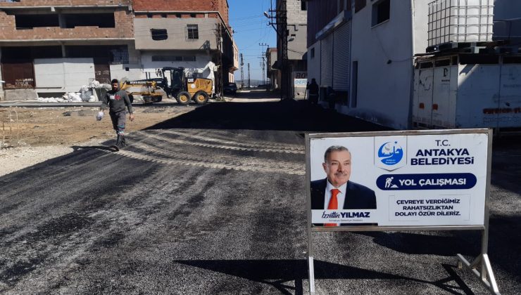 ANTAKYA BELEDİYESİ ANTAKYA’YI ASFALTLA BULUŞTURMAYA DEVAM EDİYOR