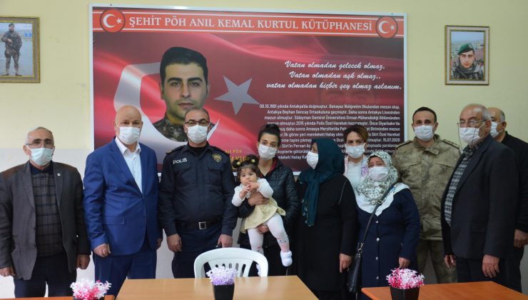 Şehit polis Anıl Kemal Kurtul adına kütüphane açıldı