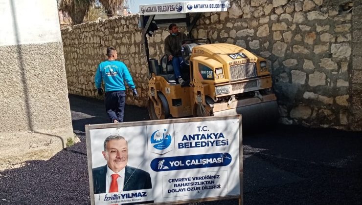 ANTAKYA BELEDİYESİ YOLLARI YENİLEMEYE DEVAM EDİYOR