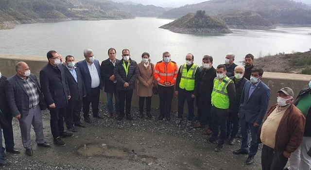 AK Parti heyetinden Büyük Karaçay Barajına denetim