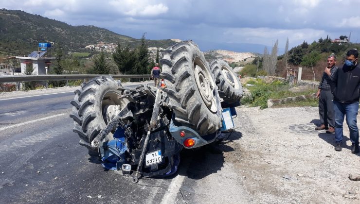 Altınözü’nde traktör devrildi: 2 yaralı