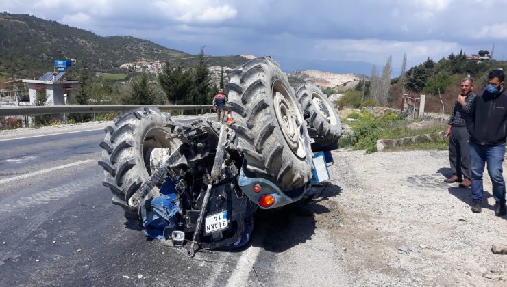 Altınözü’nde traktör devrildi: 2 yaralı