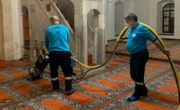 ANTAKYA BELEDİYESİ EKİPLERİNDEN RAMAZAN AYI BOYUNCA TÜM CAMİLERDE TEMİZLİK ÇALIŞMASI