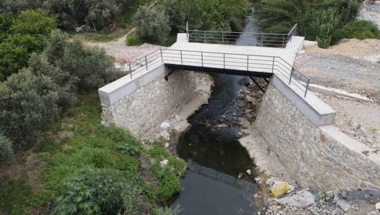 SAMANDAĞ’DA BETON KÖPRÜ ÇALIŞMASI