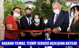 BAŞKAN YILMAZ, TEZHİP SERGİSİ AÇILIŞINA KATILDI