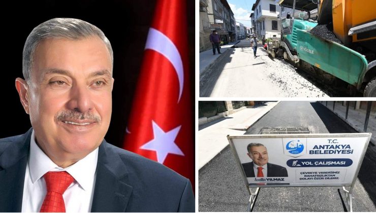 “Antakya’da asfalt çalışmaları tüm hızıyla devam ediyor”