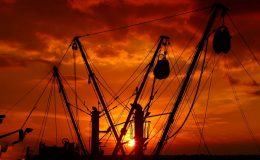 Samandağ’da gün batımı adeta büyüledi