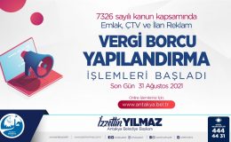 YAPILANDIRMADA SON GÜN 31 AĞUSTOS