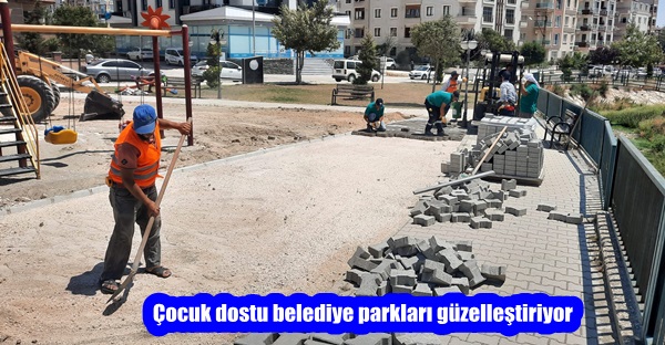 Çocuk dostu belediye parkları güzelleştiriyor