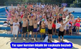 Yaz spor kursları büyük bir coşkuyla başladı