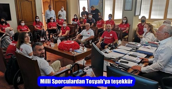 Milli Sporculardan Tosyalı’ya teşekkür