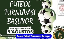 Belen Futbol Turnuvası Başlıyor