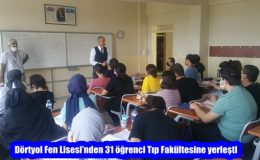 Dörtyol Fen Lisesi’nden 31 öğrenci Tıp Fakültesine yerleşti