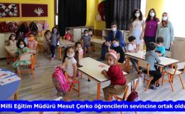 “İl Milli Eğitim Müdürü Mesut Çerko öğrencilerin sevincine ortak oldu”