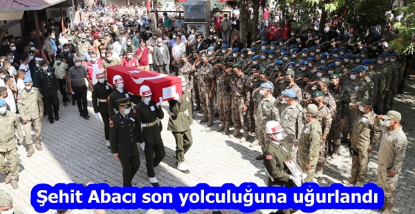 Şehit Abacı son yolculuğuna uğurlandı