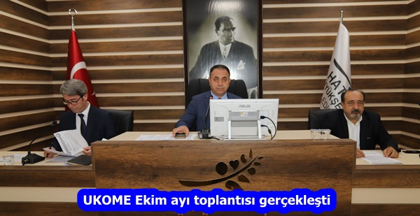 UKOME Ekim ayı toplantısı gerçekleşti