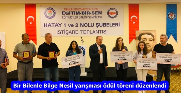 Bir Bilenle Bilge Nesil yarışması ödül töreni düzenlendi