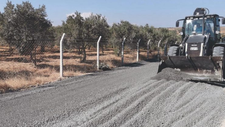 Antakya’da yol yapım çalışmaları sürüyor