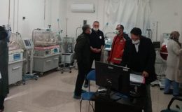 Hambolat’tan Afrin’deki hastanede inceleme