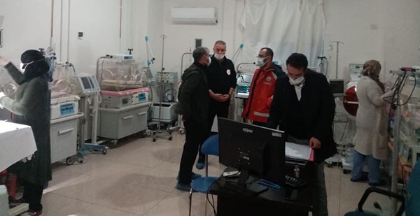 Hambolat’tan Afrin’deki hastanede inceleme