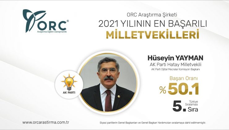 “Vekil Yayman en başarılı milletvekilleri listesinde”