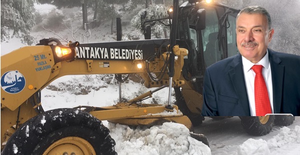 Antakya Belediyesi kar yağışı boyunca teyakkuzda