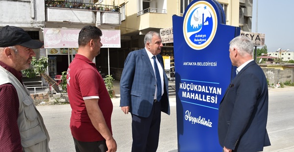 Başkan Yılmaz’dan mahallelere estetik tabela