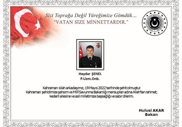 Hataylı asker şehit oldu