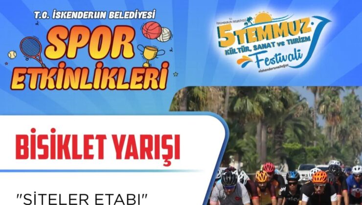 İSKENDERUN BELEDİYESİNDEN ÖDÜLLÜ BİSİKLET YARIŞMASI