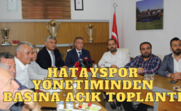 HATAYSPOR YÖNETİMİNDEN BASINA AÇIK YÖNETİM KURULU TOPLANTISI