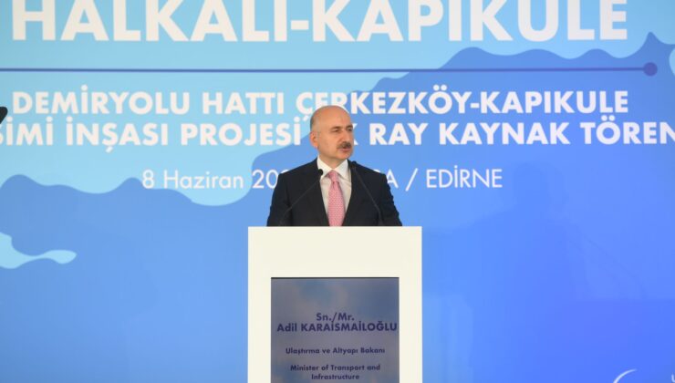 KARAİSMAİLOĞLU: İSTANBUL-EDİRNE HIZLI TREN HATTINDA İLK RAY KAYNAĞI