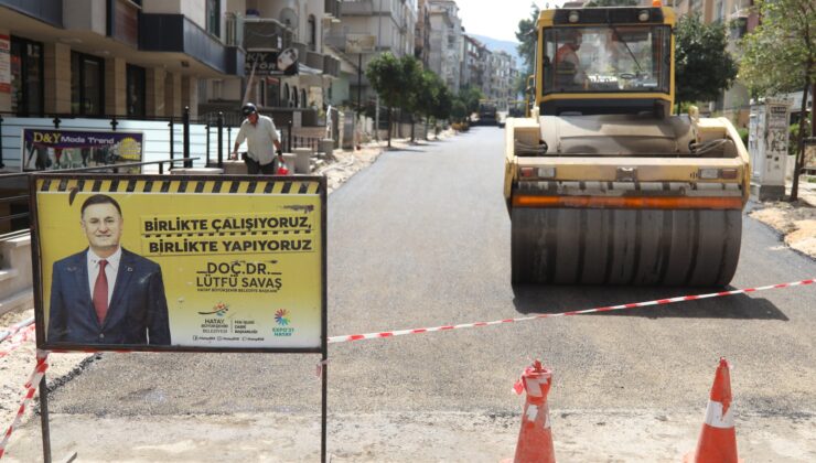 ANTAKYA KARAOĞLANOĞLU CADDESİ ASFALTLANIYOR