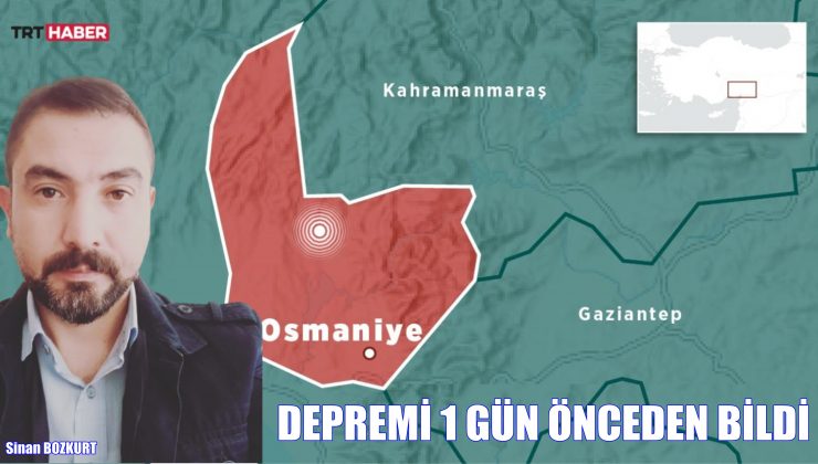 Depremi Bir Gün Önceden Bildi!