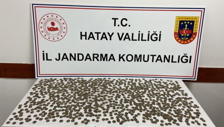 Hatay’da 960 adet sikke ele geçirildi