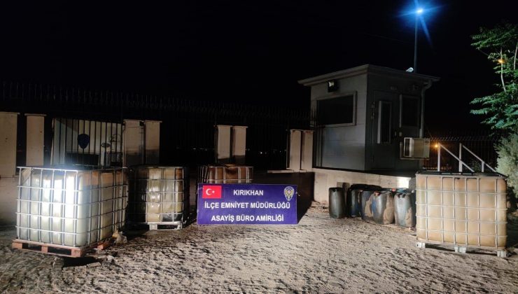 Hatay’da 4,5 ton kaçak akaryakıt ele geçirildi