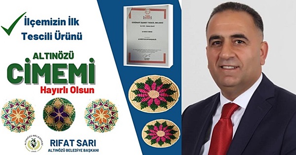 Altınözü cimemine coğrafi işaret