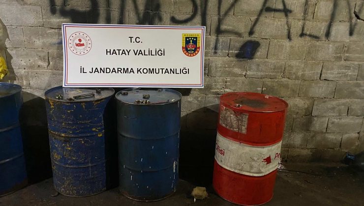 Hatay’da 2 bin 500 litre kaçak akaryakıt ele geçirildi