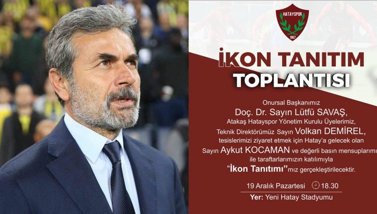 Hatayspor ikonlarını tanıtacak