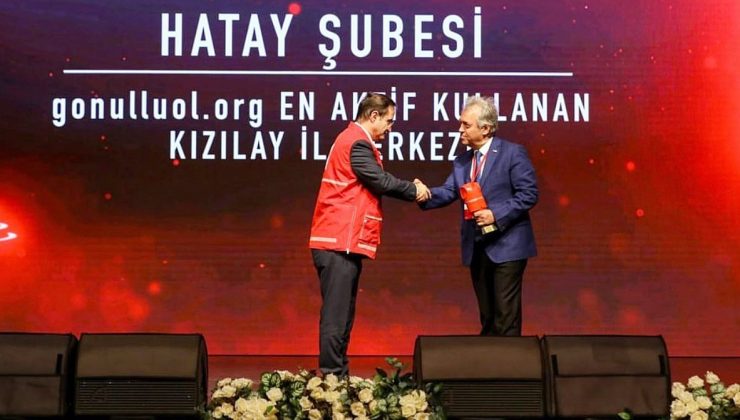 KIZILAY HATAY’A ANLAMLI ÖDÜL